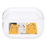 Seamless Pattern Cute Cat Cartoons Hard PC AirPods Pro Case