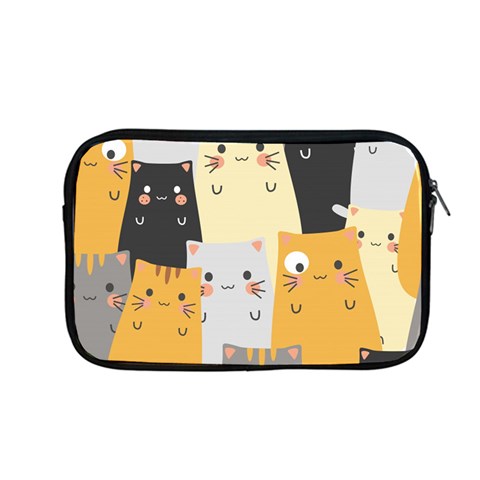 Seamless Pattern Cute Cat Cartoons Apple MacBook Pro 13  Zipper Case from ArtsNow.com Front