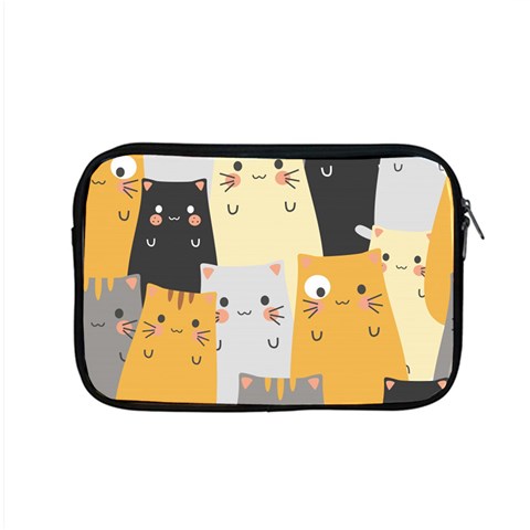 Seamless Pattern Cute Cat Cartoons Apple MacBook Pro 15  Zipper Case from ArtsNow.com Front