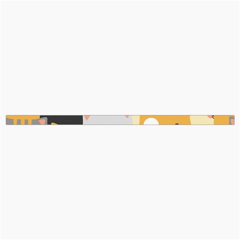 Seamless Pattern Cute Cat Cartoons Roll Up Canvas Pencil Holder (M) from ArtsNow.com Strap