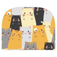 Seamless Pattern Cute Cat Cartoons Make Up Case (Small) from ArtsNow.com Front