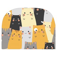Seamless Pattern Cute Cat Cartoons Make Up Case (Medium) from ArtsNow.com Front