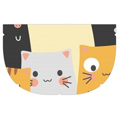 Seamless Pattern Cute Cat Cartoons Make Up Case (Medium) from ArtsNow.com Side Left