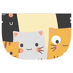 Seamless Pattern Cute Cat Cartoons Make Up Case (Large) from ArtsNow.com Side Right