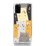 Seamless Pattern Cute Cat Cartoons Samsung Galaxy S20Plus 6.7 Inch TPU UV Case