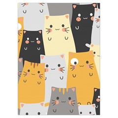 Seamless Pattern Cute Cat Cartoons Playing Cards Single Design (Rectangle) with Custom Box from ArtsNow.com Card