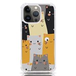 Seamless Pattern Cute Cat Cartoons iPhone 13 Pro TPU UV Print Case