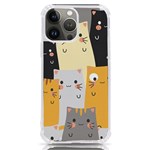 Seamless Pattern Cute Cat Cartoons iPhone 13 Pro Max TPU UV Print Case