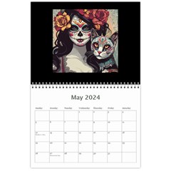 Sugar Skull Kitty Edition Wall Calendar 11 x 8.5 (12 May 2024