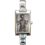 Han Solo In Carbonite Rectangle Italian Charm Watch