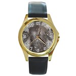 Han Solo In Carbonite Round Gold Metal Watch
