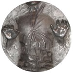 Han Solo In Carbonite Wooden Bottle Opener (Round)