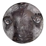 Han Solo In Carbonite Round Glass Fridge Magnet (4 pack)