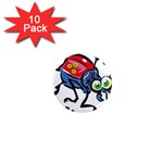 Bug Black Insect Animal 1  Mini Magnet (10 pack) 