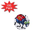 Bug Black Insect Animal 1  Mini Buttons (100 pack) 