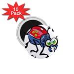 Bug Black Insect Animal 1.75  Magnets (10 pack) 