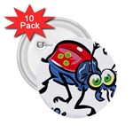 Bug Black Insect Animal 2.25  Buttons (10 pack) 