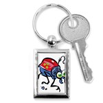 Bug Black Insect Animal Key Chain (Rectangle)