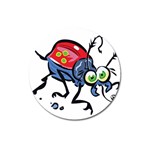 Bug Black Insect Animal Magnet 3  (Round)