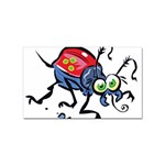 Bug Black Insect Animal Sticker Rectangular (10 pack)