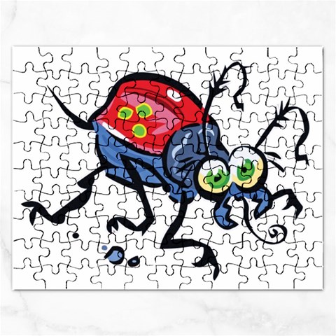 Bug Black Insect Animal Rectangular Jigsaw Puzzl from ArtsNow.com Front