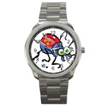 Bug Black Insect Animal Sport Metal Watch