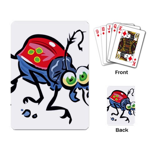 Bug Black Insect Animal Playing Cards Single Design (Rectangle) from ArtsNow.com Back