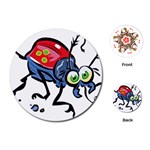 Bug Black Insect Animal Playing Cards Single Design (Round)