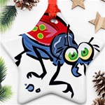 Bug Black Insect Animal Star Ornament (Two Sides)