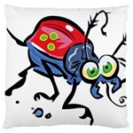 Bug Black Insect Animal Large Cushion Case (One Side)