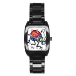Bug Black Insect Animal Stainless Steel Barrel Watch