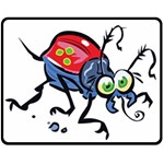 Bug Black Insect Animal Two Sides Fleece Blanket (Medium)