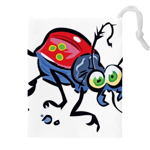 Bug Black Insect Animal Drawstring Pouch (4XL) from ArtsNow.com Front