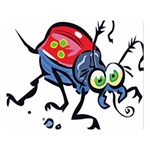 Bug Black Insect Animal Premium Plush Fleece Blanket (Large)