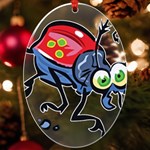 Bug Black Insect Animal UV Print Acrylic Ornament Oval