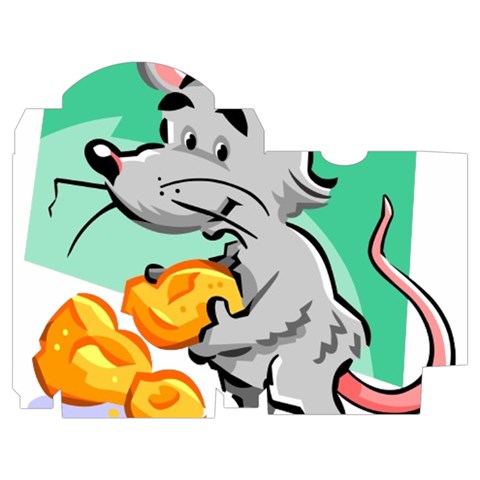 Mouse Cheese Tail Rat Mice Hole Playing Cards Single Design (Rectangle) with Custom Box from ArtsNow.com Poker Box