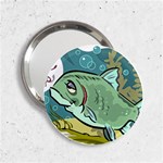 Fish Hook Worm Bait Water Hobby 2.25  Handbag Mirrors