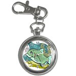 Fish Hook Worm Bait Water Hobby Key Chain Watches