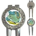 Fish Hook Worm Bait Water Hobby 3-in-1 Golf Divots