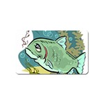 Fish Hook Worm Bait Water Hobby Magnet (Name Card)