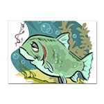 Fish Hook Worm Bait Water Hobby Sticker A4 (10 pack)