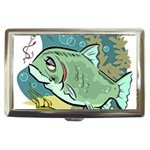 Fish Hook Worm Bait Water Hobby Cigarette Money Case