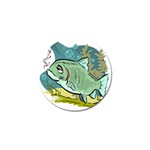 Fish Hook Worm Bait Water Hobby Golf Ball Marker (10 pack)