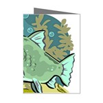 Fish Hook Worm Bait Water Hobby Mini Greeting Cards (Pkg of 8)