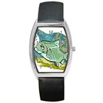 Fish Hook Worm Bait Water Hobby Barrel Style Metal Watch