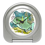 Fish Hook Worm Bait Water Hobby Travel Alarm Clock