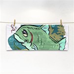 Fish Hook Worm Bait Water Hobby Hand Towel