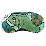 Fish Hook Worm Bait Water Hobby Sleep Mask