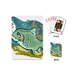 Fish Hook Worm Bait Water Hobby Playing Cards Single Design (Mini)