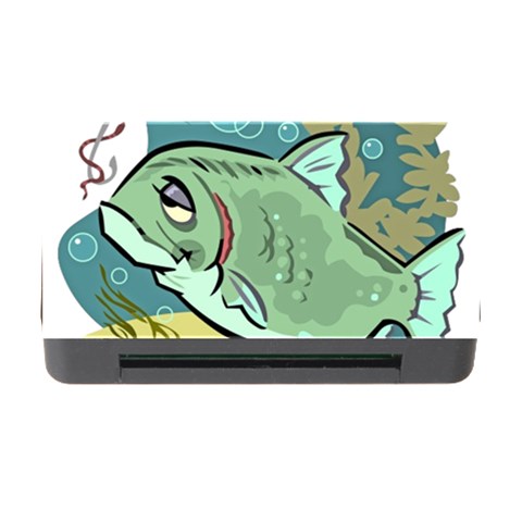 Fish Hook Worm Bait Water Hobby Memory Card Reader with CF from ArtsNow.com Front